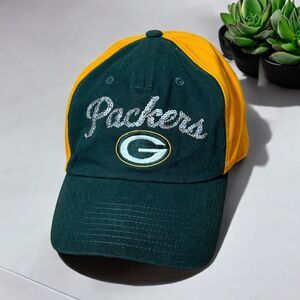 Green Bay Packers NFL Team Apparel Women's Embellished Baseball Cap